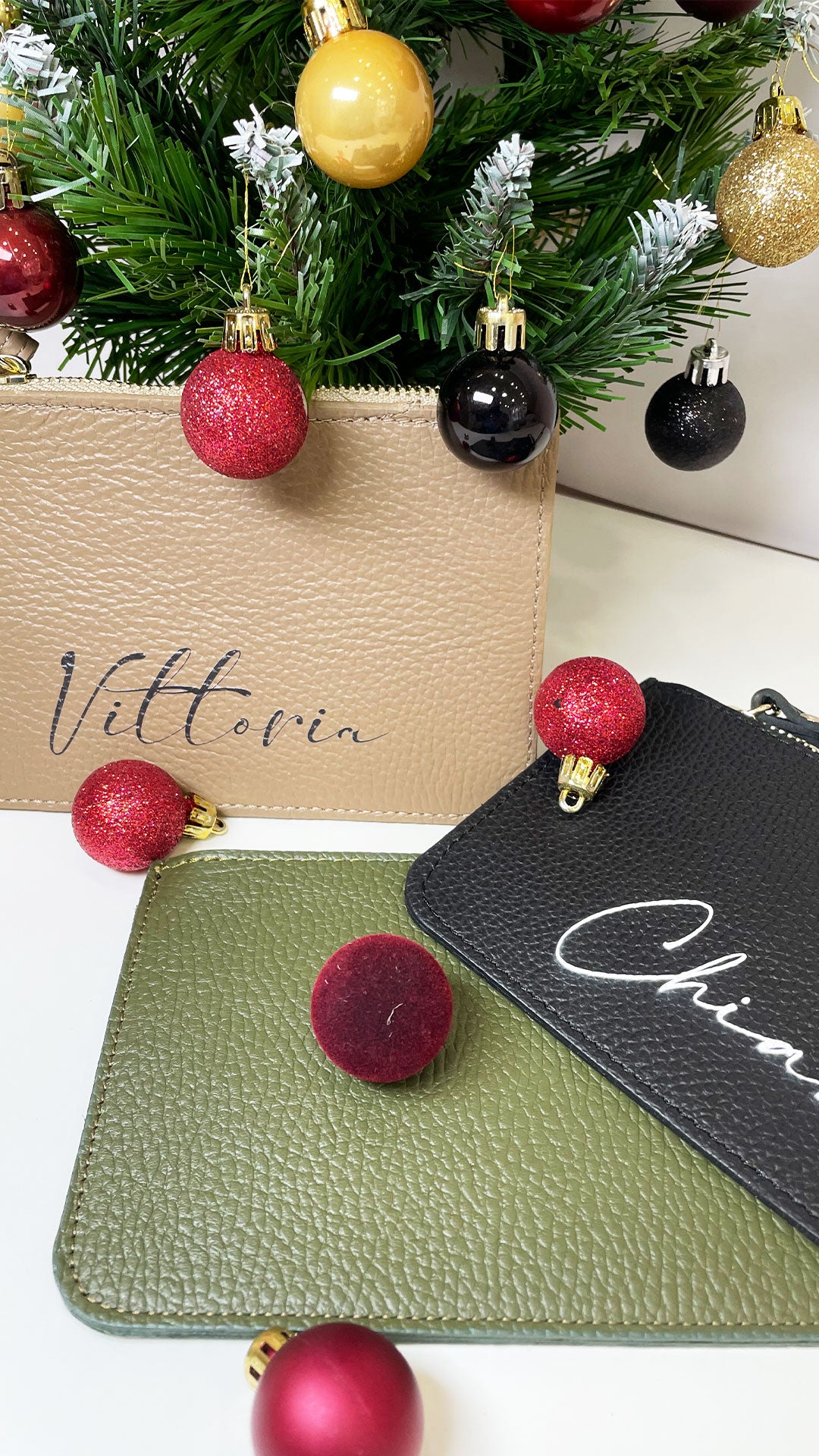 Pochette in vera pelle