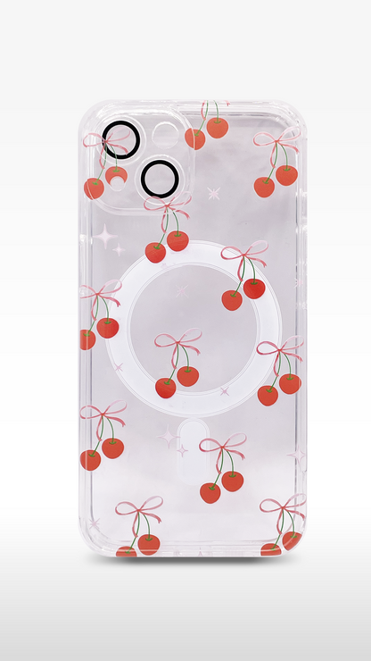 Cover Magsafe Trasparente Ciliegie