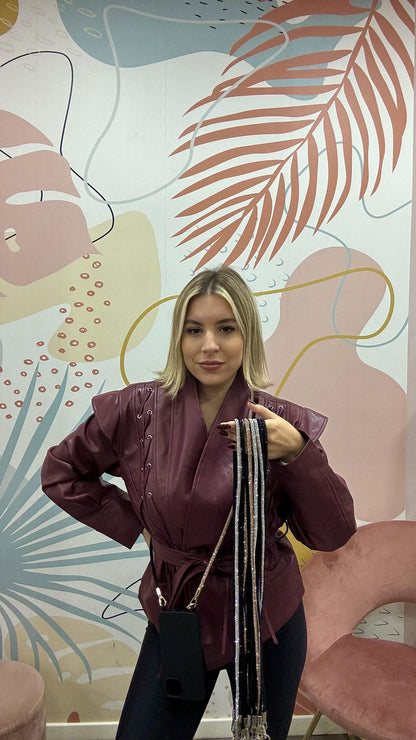 Laccetto Telefono Glitter lungo